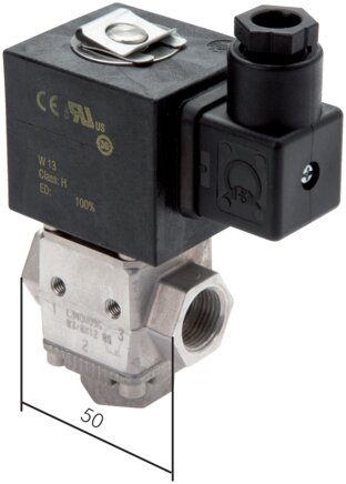 Exemplary representation: 3/2-directional fuel valve (change-over valve)